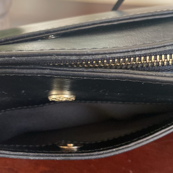 DIVINA FIRENZE TAMARA 🖤BLACK🖤 GENUINE LEATHER SHOULDER BAG 🌟EUC🌟 - Picture 14 of 16